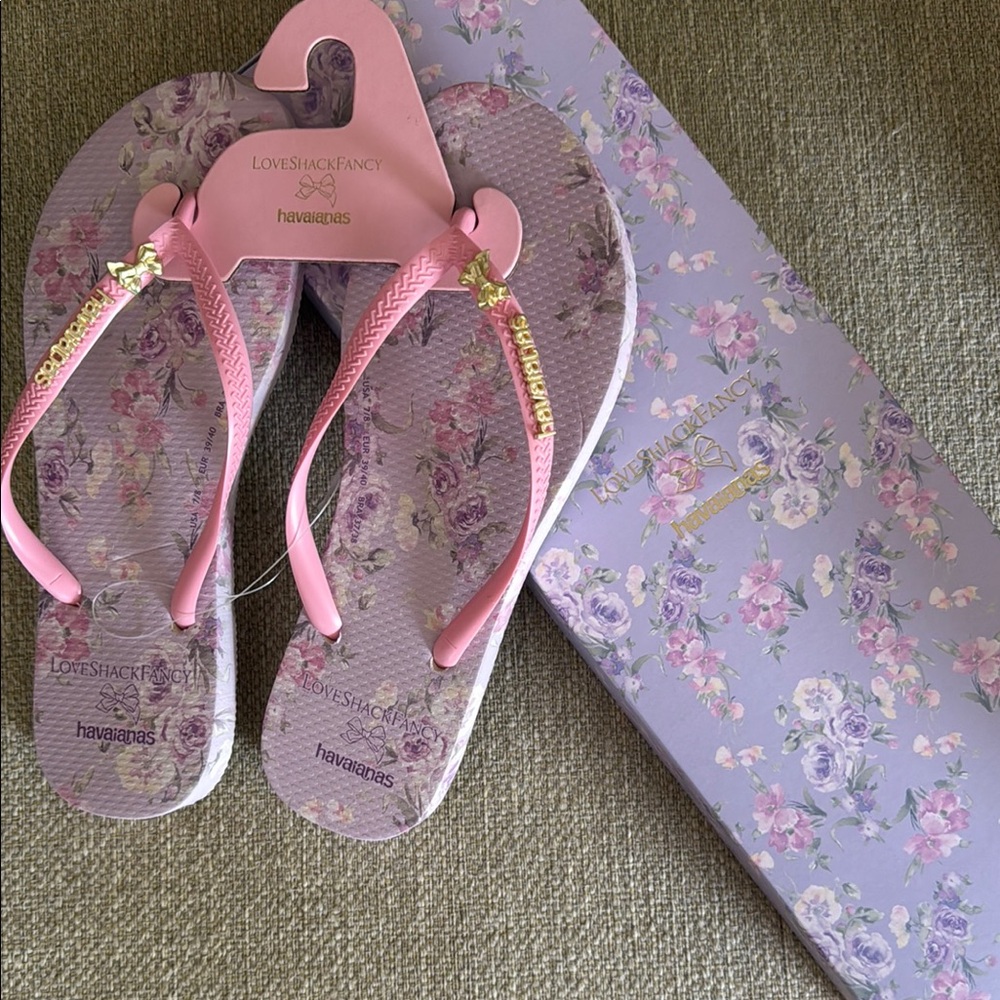 Havaianas LoveShackFancy Floral Flip Flops